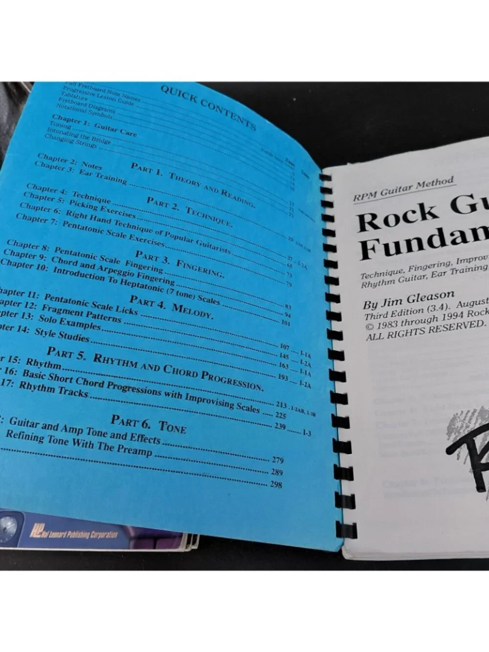 Vintage Guitar Theory Workbook Lot Rock Scales Chords Roadmaps USA Hal Leonard